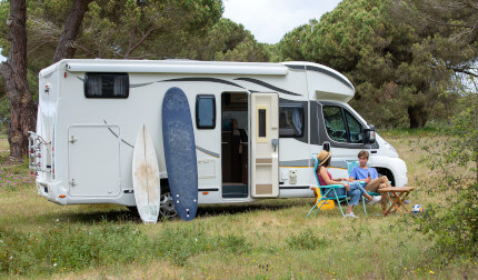 Emplacements camping pour camping-car du camping l’Émeraude du lac