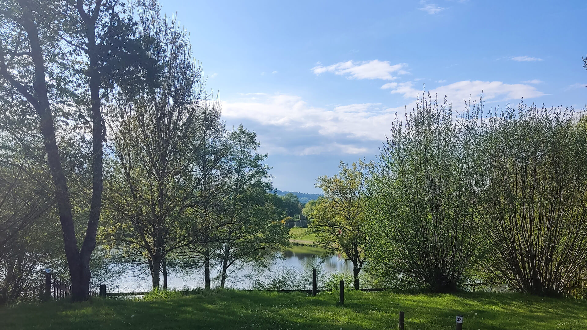 Tithome for hire at the Emeraude du Lac campsite & Restaurant in Auvergne