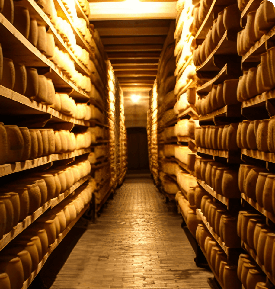 Cave d’affinage de la fromagerie de Fournols