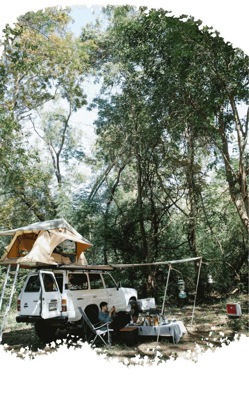 Les emplacements de camping délimités, pour tentes en Auvergne